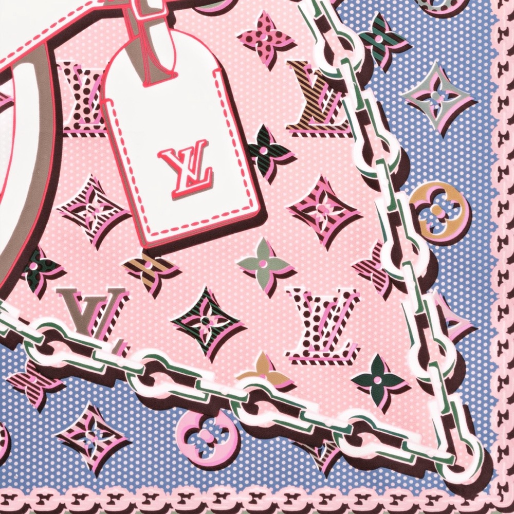 Pop Monogram Silk Square - Picture 3 of 5